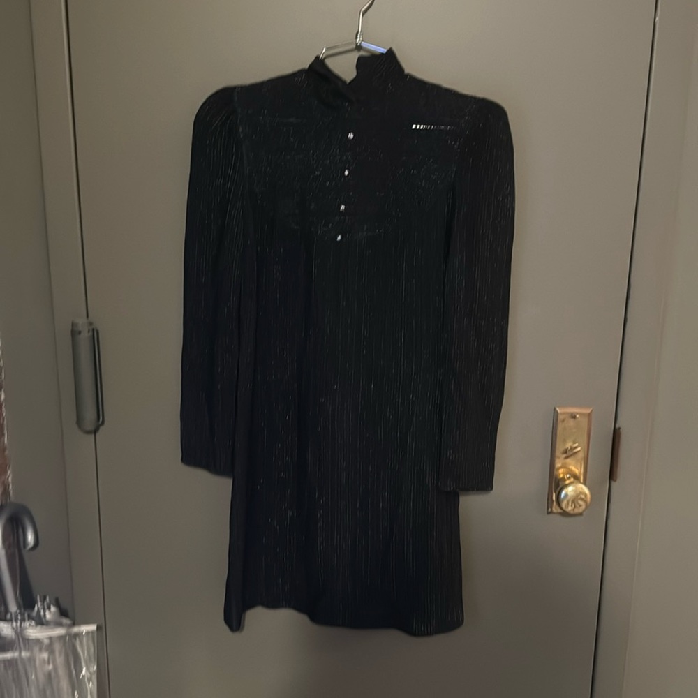 Jonathan Logan Vintage petite black sparkly dress